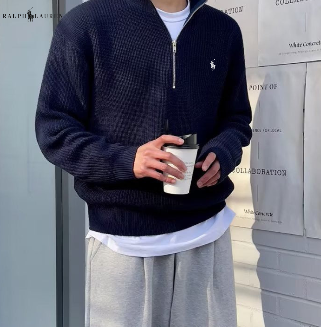 JEONJU Half Zip Sweater