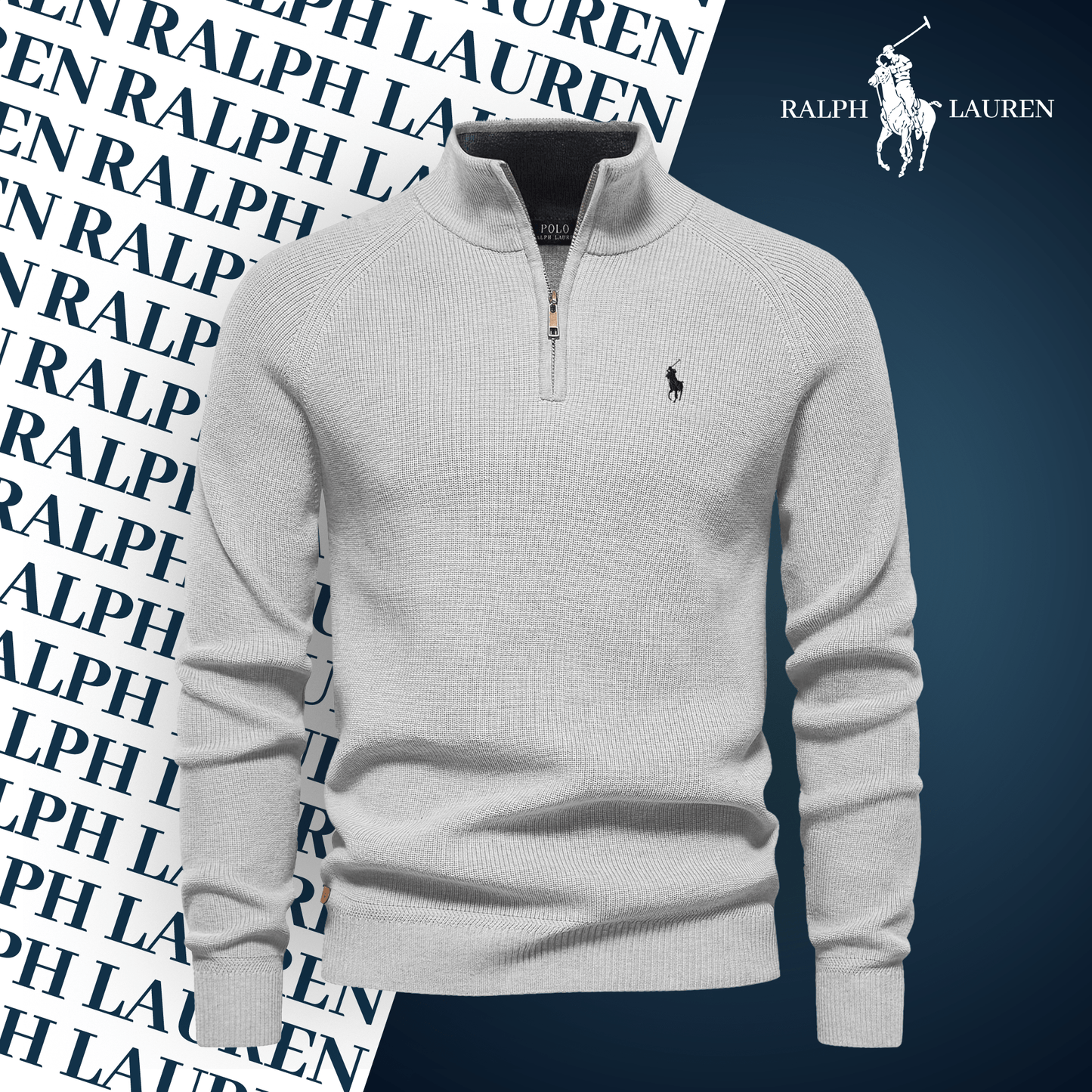 R&L Zip-Collar Sweater