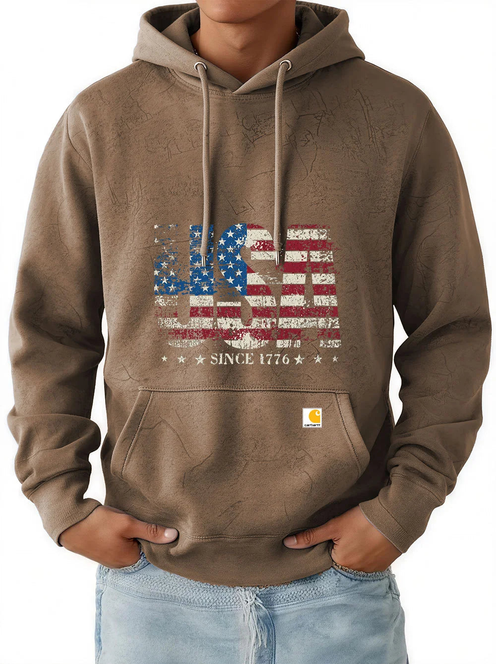 Men's New Retro Trend Casual Hooded Sweatshirt