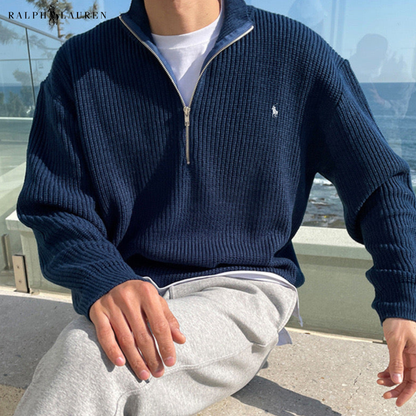 JEONJU Half Zip Sweater