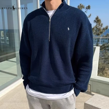 JEONJU Half Zip Sweater